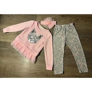 BTWEEN OUTFIT SWEATER & LEGGING W/ HEADBAND‎